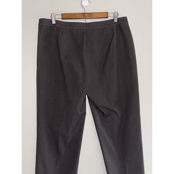 Lafayette 148 Bleecker Pants Brown Ankle Crop Dress Pants Zip Office Career 12 - Picture 5 of 13